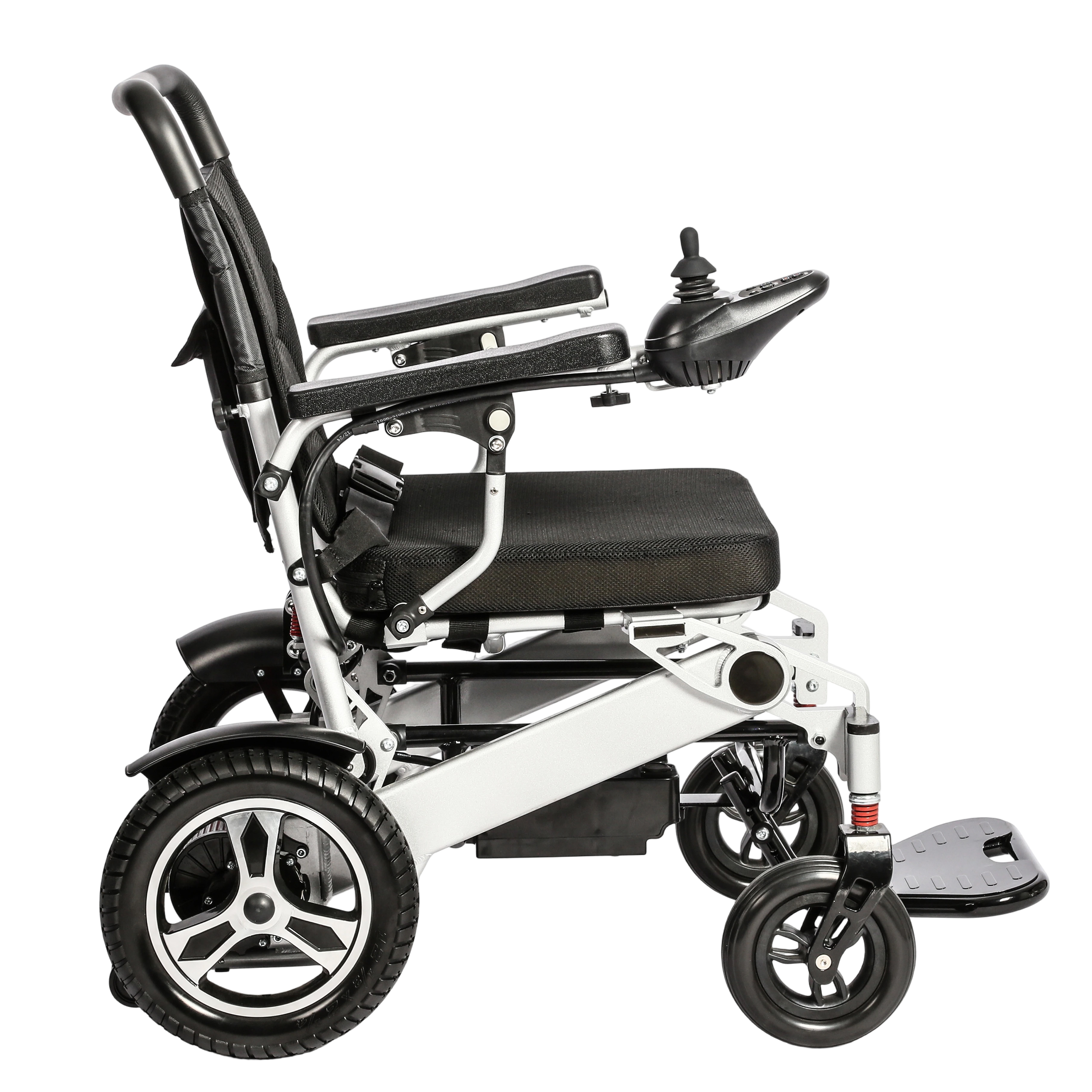 Foldable Lightweight Heavy Duty Aluminum Alloy 12AH Lithium Battery Electric Power Wheelchair