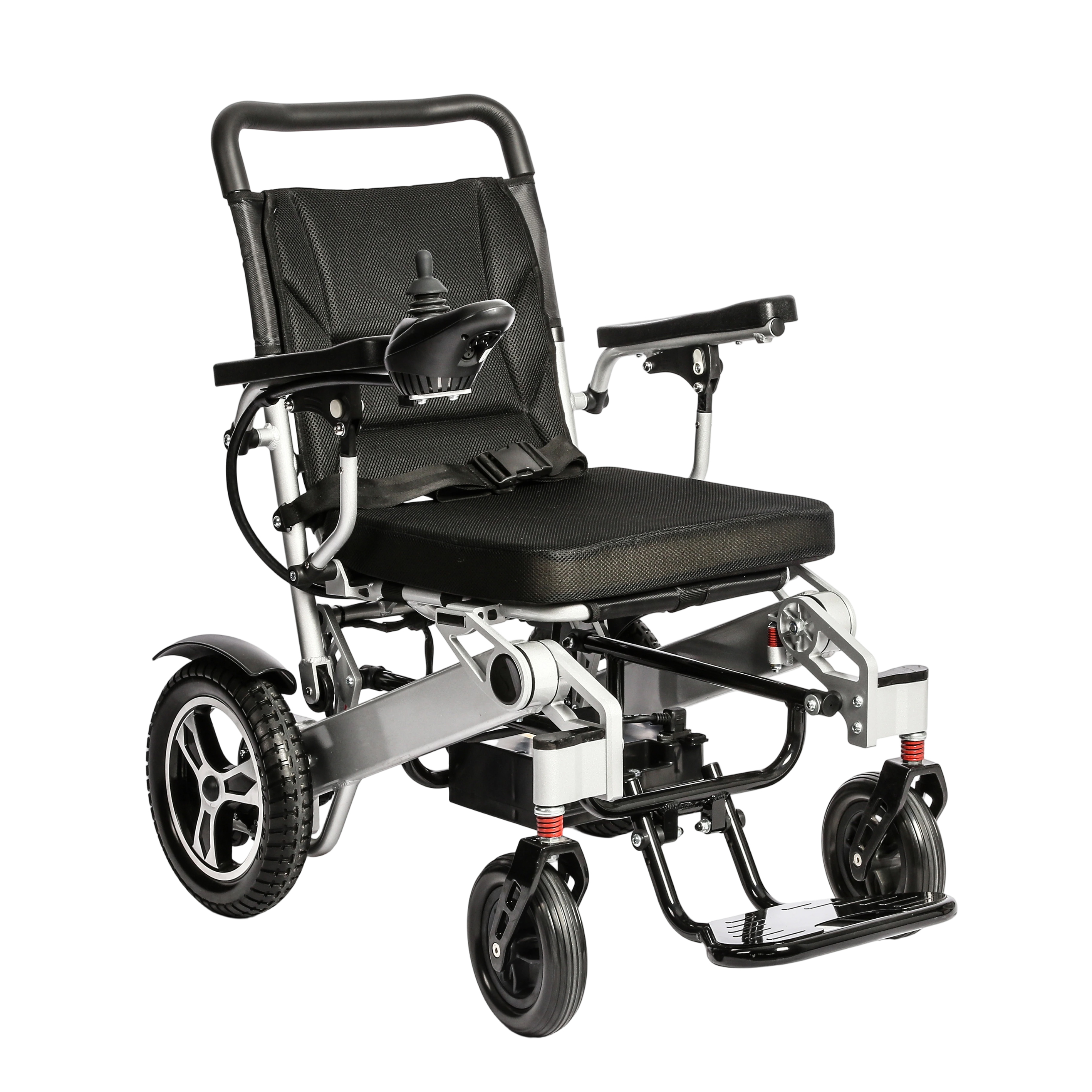 Foldable Lightweight Heavy Duty Aluminum Alloy 12AH Lithium Battery Electric Power Wheelchair