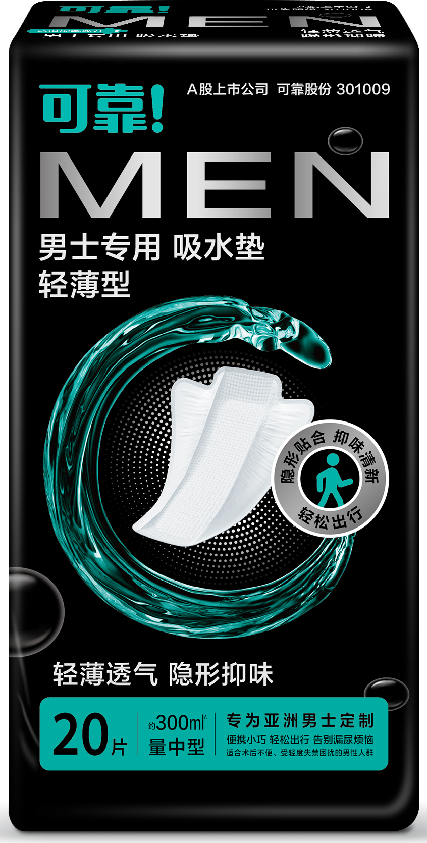 Coco Male Adults' Ultra-Thin Postoperative Surgery Disposable Underpant Liners - Low-Absorption Capacity