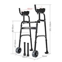 YC8238H black double-wheeled footrest)