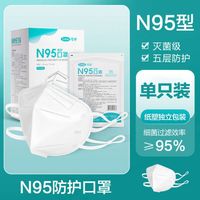 Single-pack N95 head-mounted masks have