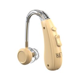 Rechargeable BTE Hearing Amplifier Digital 3-Level Volume Sound Amplifier for Seniors