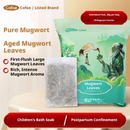 Kefu dried mugwort leaves in bulk foot soaking herbal packs, suitable home use during postpartum confinement, for removing dampness from hair and body