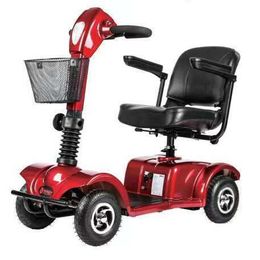 Jirui Intelligent Four-Wheel Electric Wheelchair the Disabled and Elderly, Foldable Lightweight Mobility Scooter, Fully Automatic for Seniors