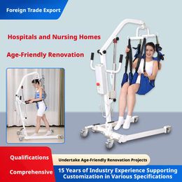 Electric Patient Device: Hydraulic Multifunctional Care Lift for Seniors with Limited Mobility, Nursing Home Transfer and Lifting Tool