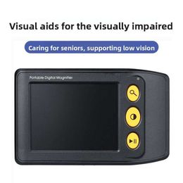 3.5inch High-definition vision aid, handheld electronic magnifying glass for reading books and newspapers, eye protection