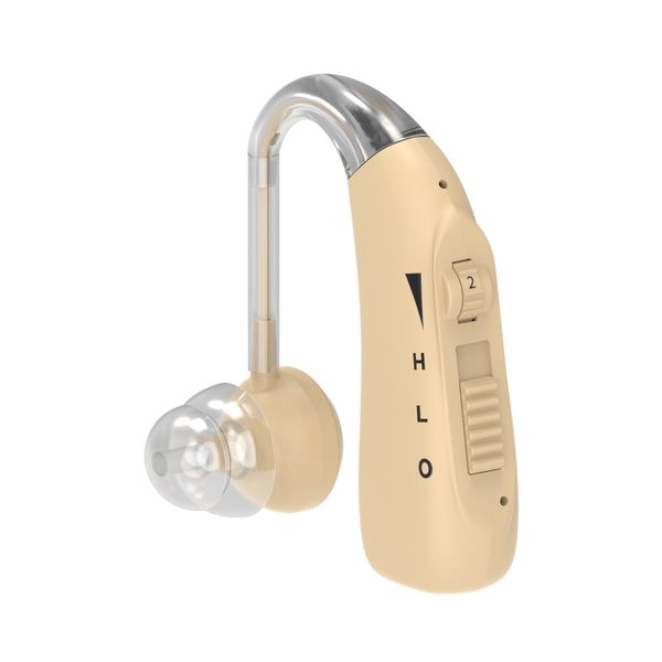 Rechargeable BTE Hearing Amplifier Digital 2-Level Sound Amplifier for Seniors
