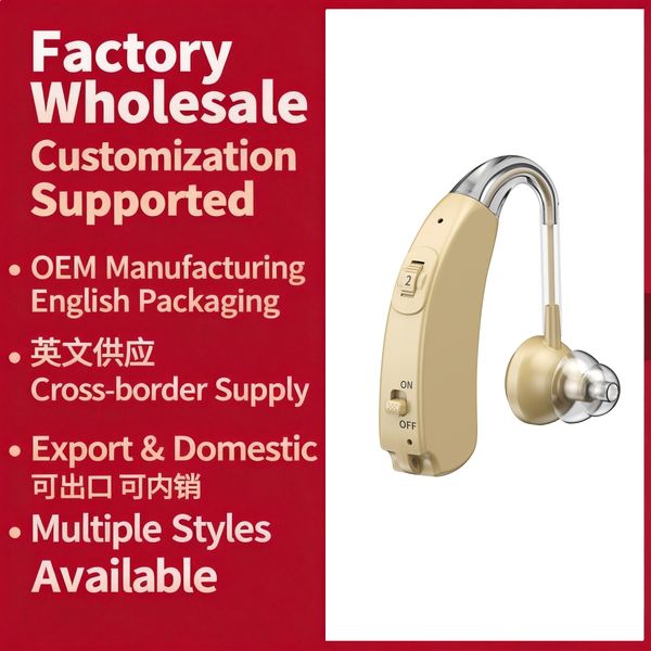 Factory Direct Digital BTE Hearing Aid Rechargeable | Hearing Devices For Elderly | Sound Amplifier For Seniors