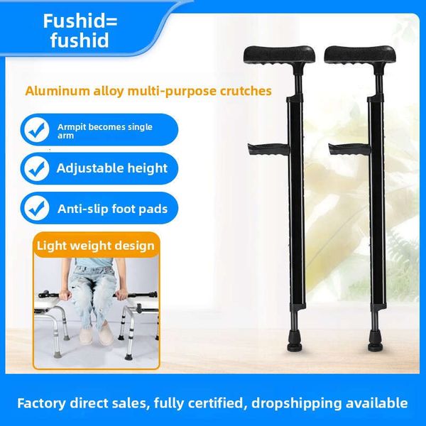 Medical Arm Fractures, Underarm Injuries, Walking Aid, Portable Rehabilitation for Children, Single or Double Crutch
