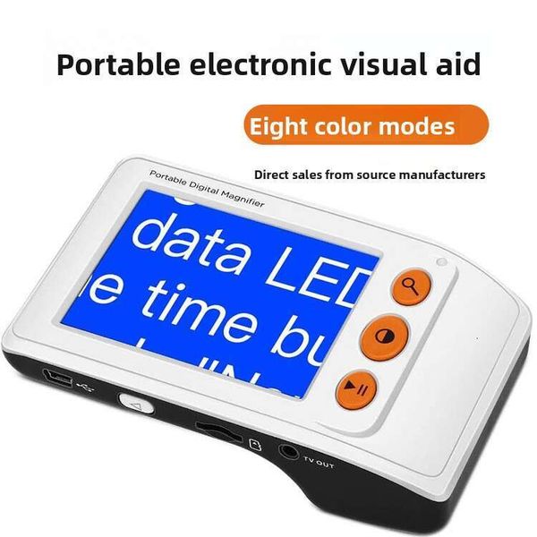Yishun Hongda 3.5inch Electronic Aid Low Vision Handheld Reading Magnifier Factory Direct Supply High Definition
