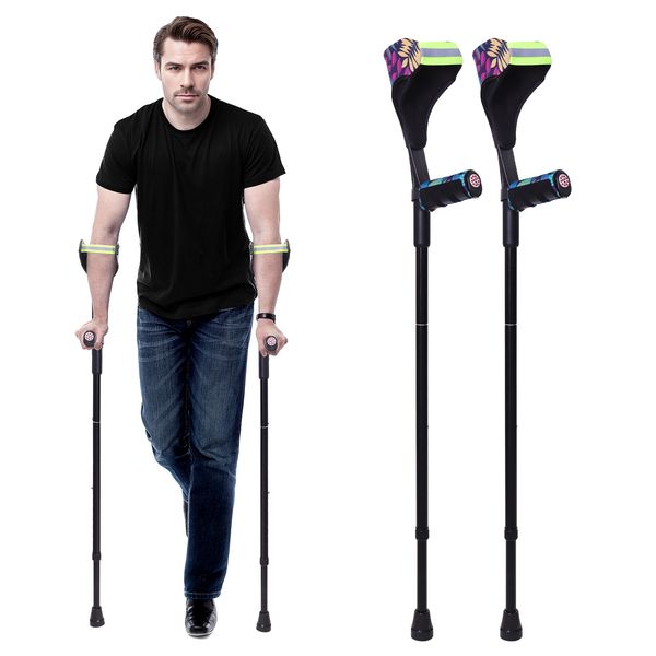 Compact Travel-Friendly Aluminum Knee Walker/Cane Featuring Non-slip Handles Ideal Post-Injury Care