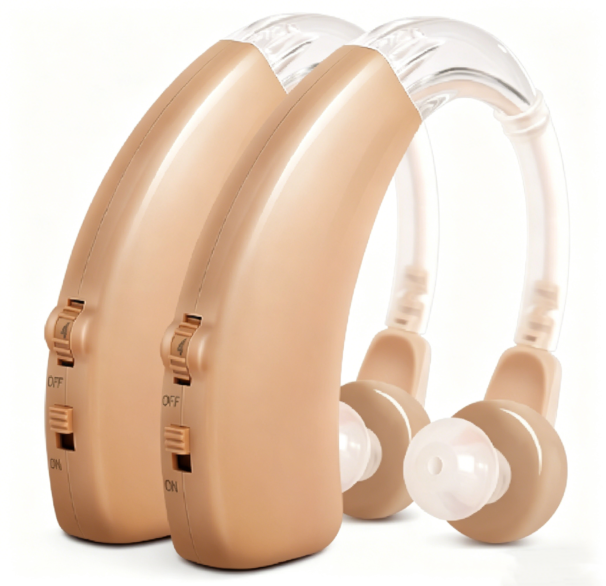Aids for Seniors Bte Behind-The-Ear Acouophone Headphone Aid Button Hearing Amplifier Manufacture